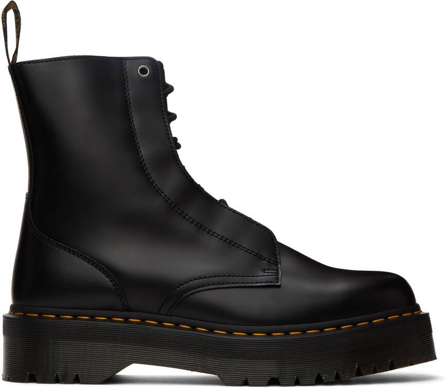 Dr. Martens Black Patent Molly Boots - Picture 9