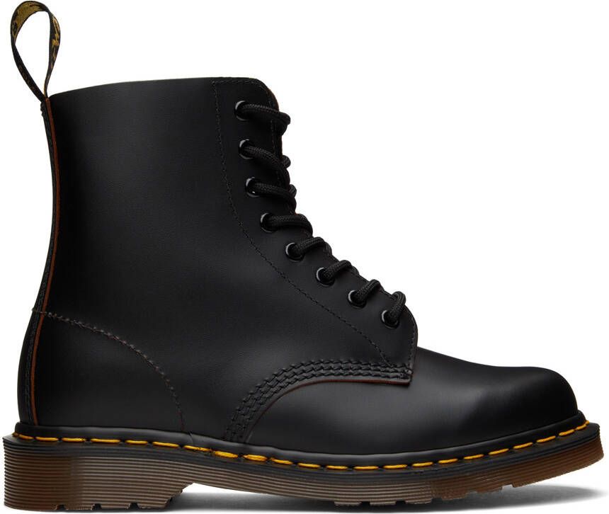 Dr. Martens Black 'Made In England' 1460 Vintage Boots - Picture 5