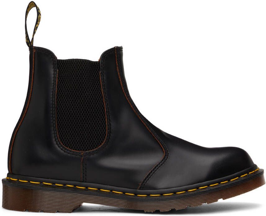 Dr. Martens Black 'Made In England' 2976 Vintage Chelsea Boots - Picture 5