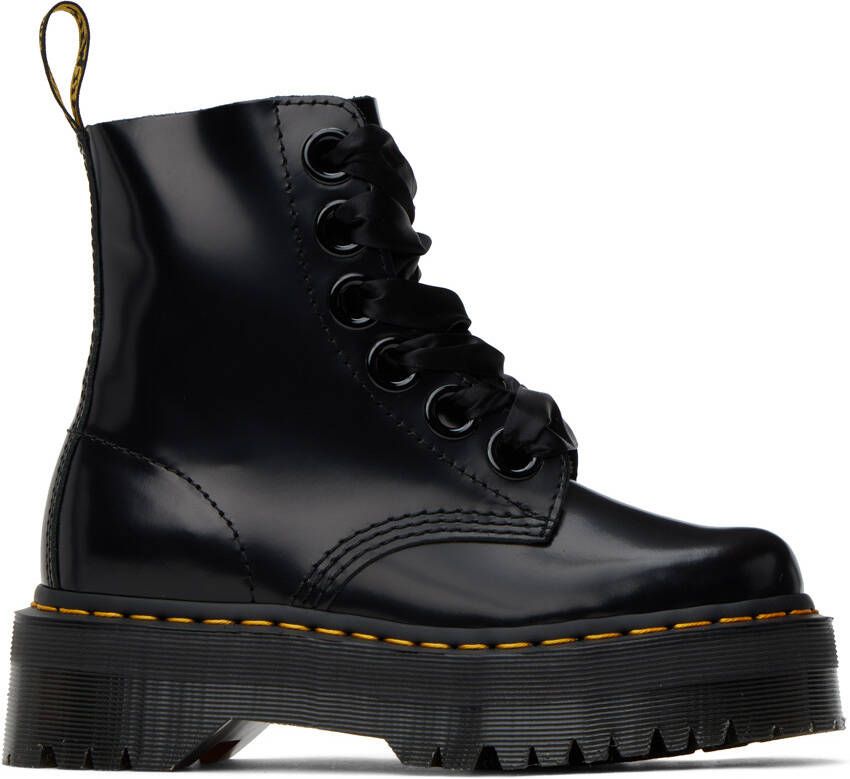 Dr. Martens Black Molly Platform Boots