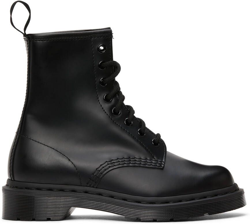 Dr. Martens Black 1460 Mono Smooth Leather Boots - Picture 5