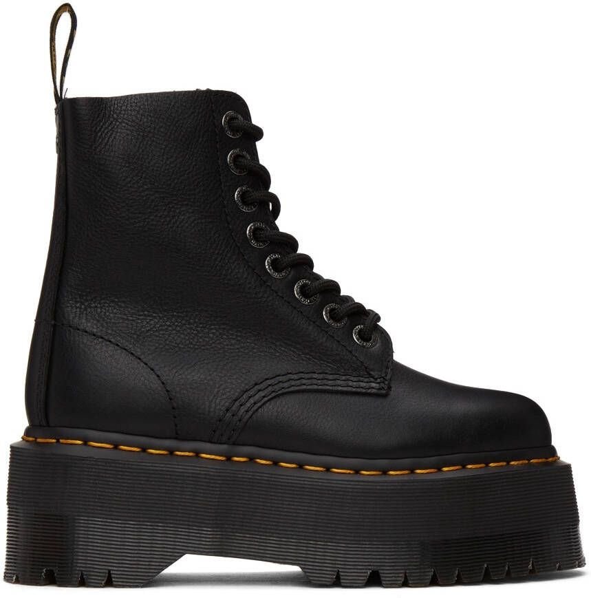 Dr. Martens Black 1460 Pascal Max Platform Boots