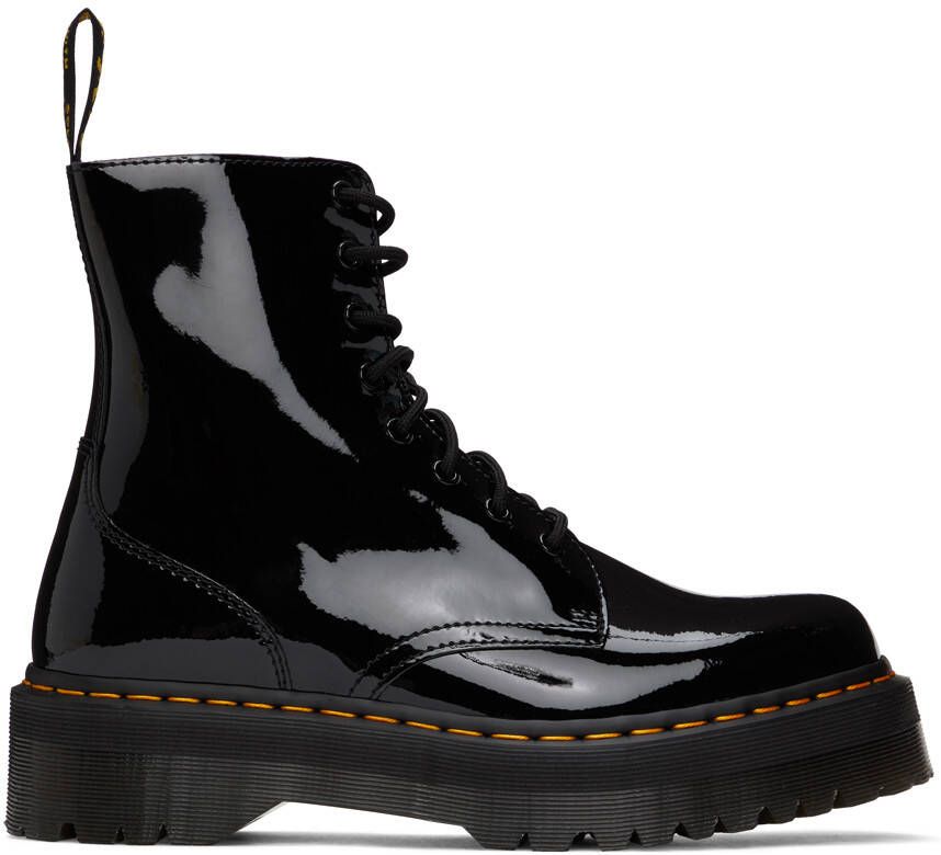 Dr. Martens Black Patent Jadon Platform Boots - Picture 5