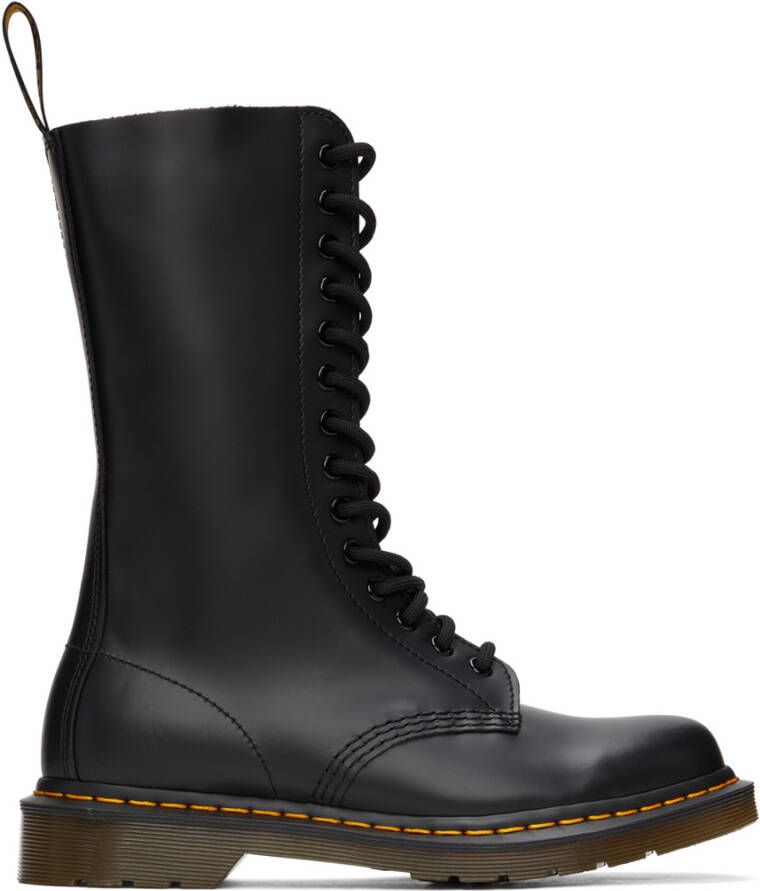 Dr. Martens Black Smooth 1914 Boots - Picture 2