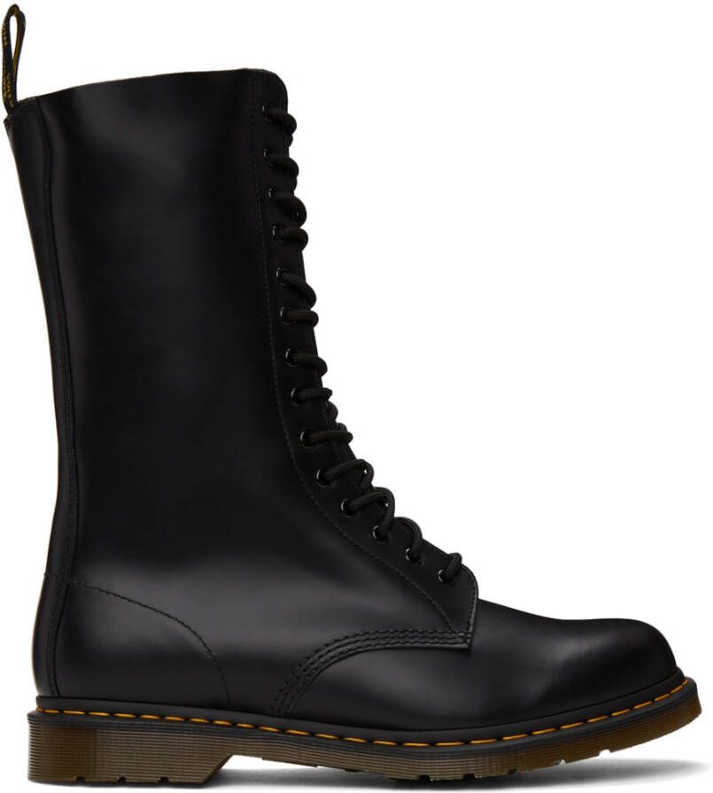 Dr. Martens Black Smooth 1914 Boots - Picture 2