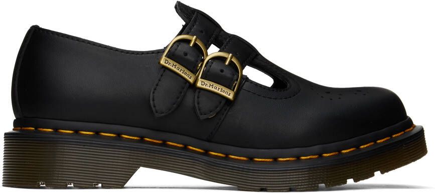 Dr. Martens Black Vegan 8065 Felix Mary Jane Oxfords - Picture 5