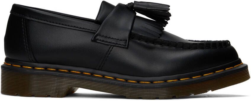Dr. Martens Black Vegan Adrian Felix Tassel Loafers - Picture 5