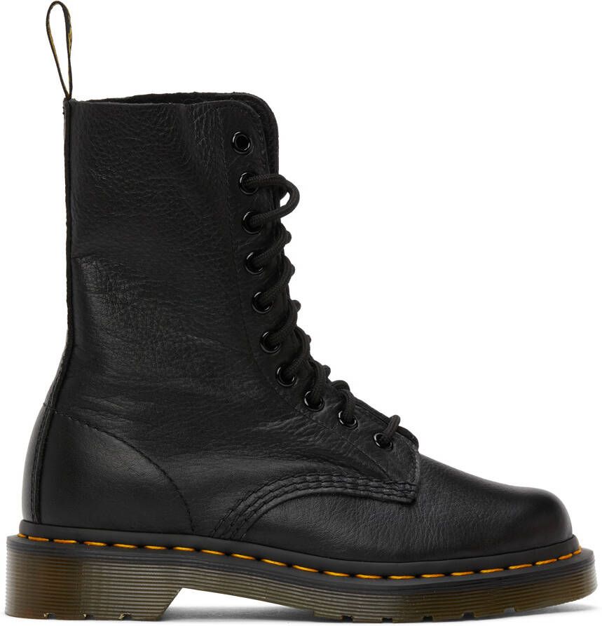 Dr. Martens Black Virginia Mid-Calf Boots - Picture 5
