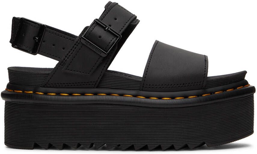 Dr. Martens Black Voss Quad Sandals - Picture 5