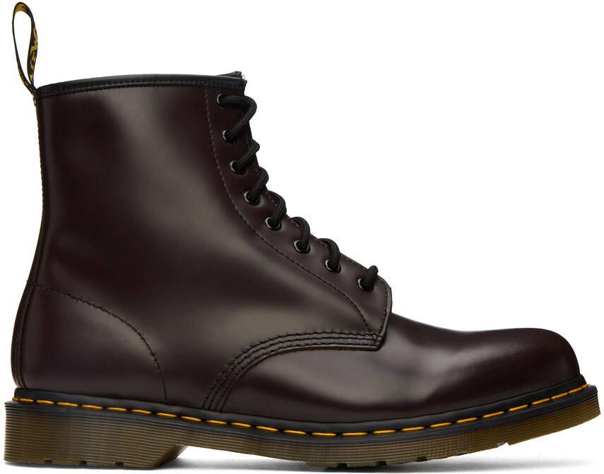 Dr. Martens Burgundy 1460 Boots - Picture 5