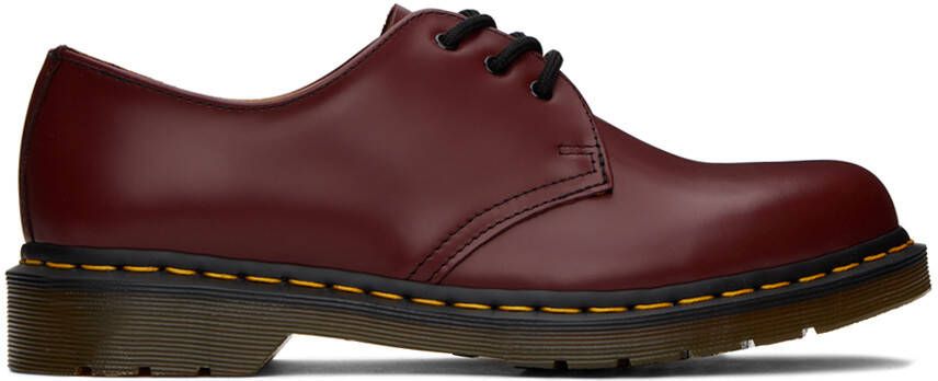 Dr. Martens Red 1461 Smooth Leather Derbys - Picture 5