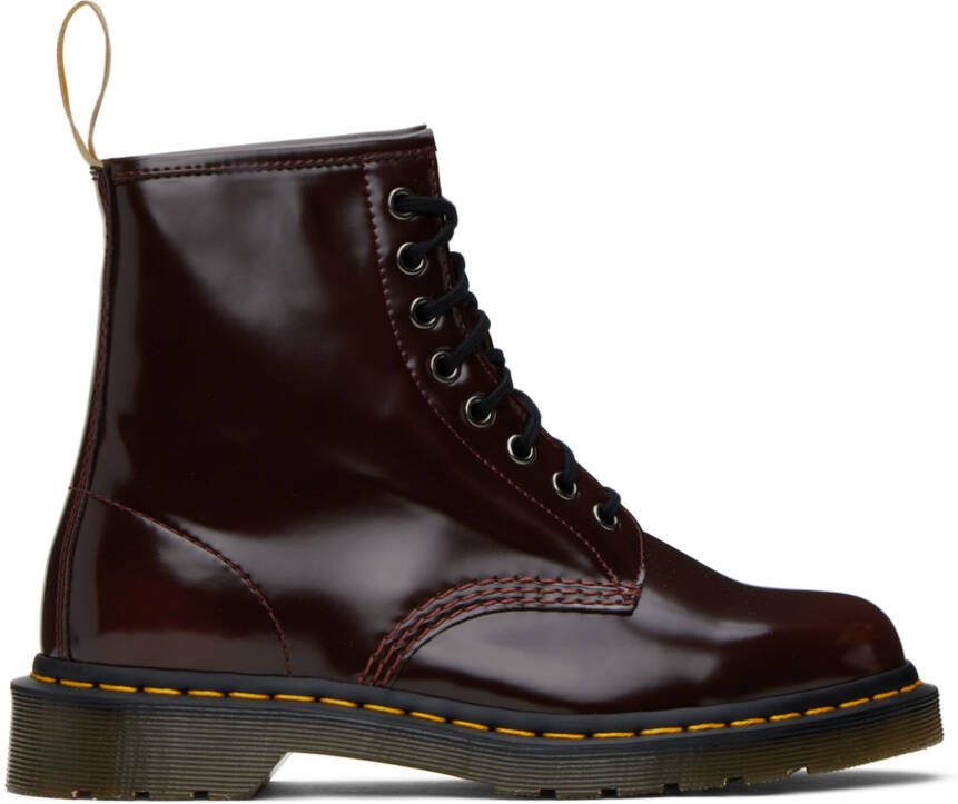 Dr. Martens Burgundy Vegan 1460 Ankle Boots - Picture 5