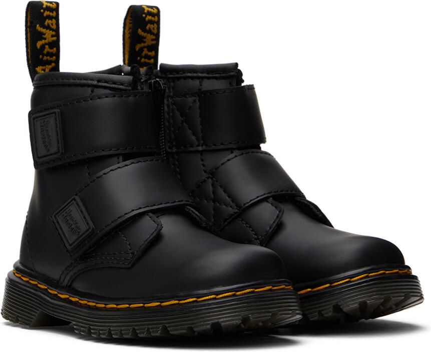 Dr. Martens Baby Black 1460 Double Strap Boots - Picture 4