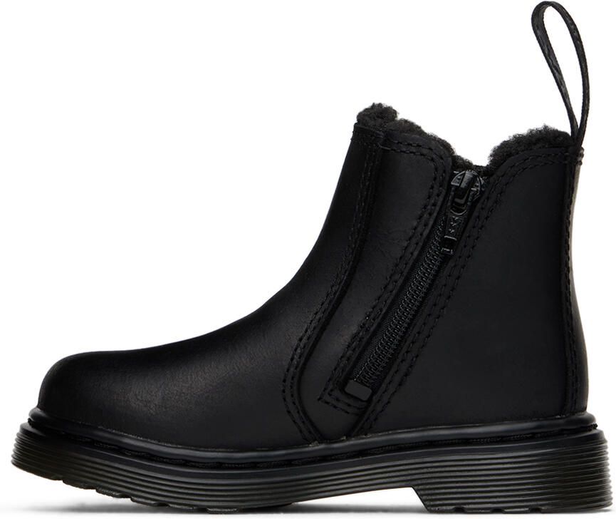 Dr. Martens Baby Black 2976 Little Kids Chelsea Boots - Picture 2