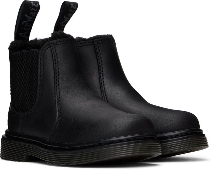 Dr. Martens Baby Black 2976 Little Kids Chelsea Boots - Picture 3