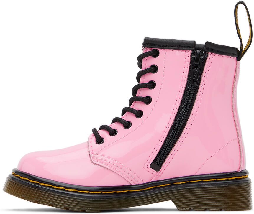 Dr. Martens Baby Pink 1460 Little Kids Boots - Picture 2