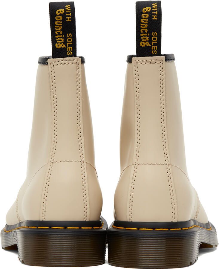 Dr. Martens Beige 1460 Lace-Up Boots