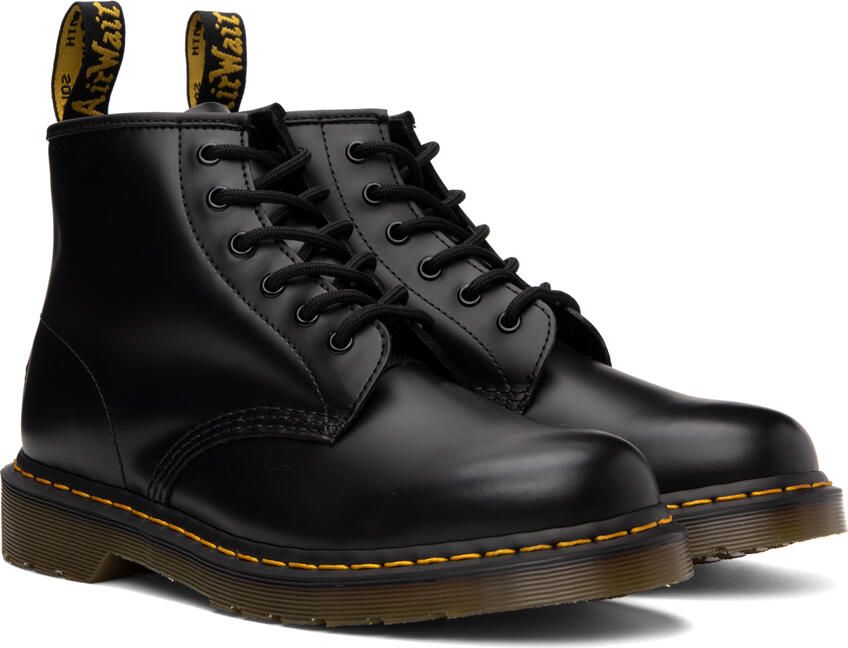 Dr. Martens Black 101 Lace-Up Boots - Picture 2