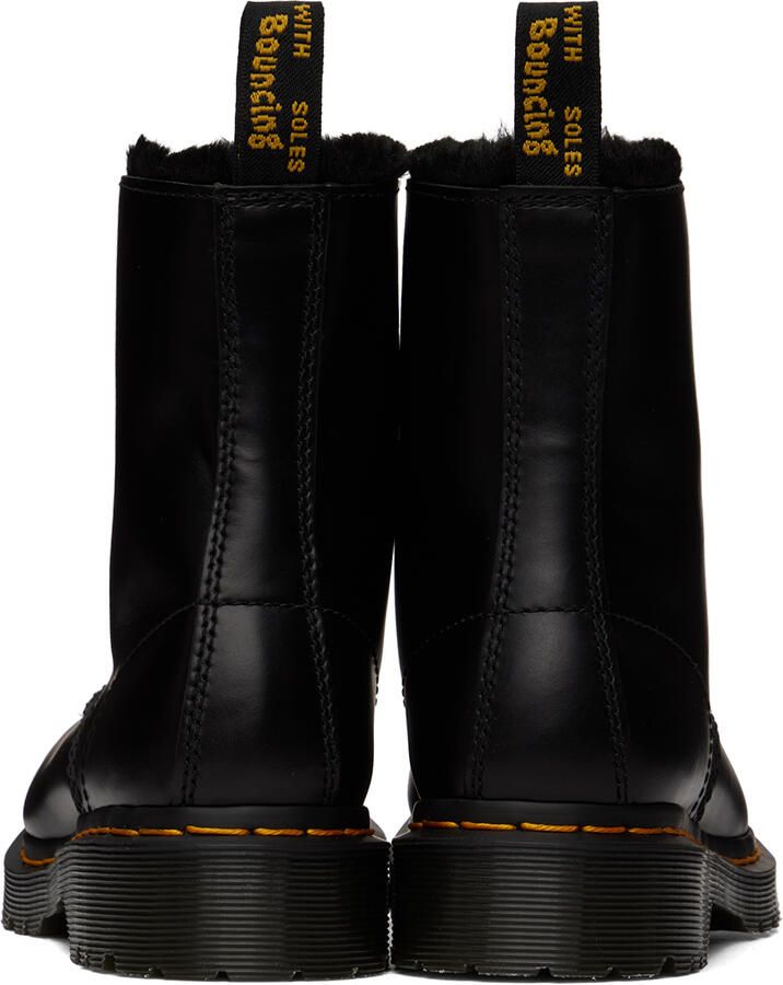 Dr. Martens Black 1460 Serena Faux-Fur Lined Boots - Picture 3