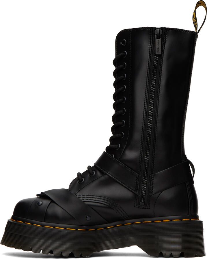 Dr. Martens Black 1914 Harness Platform Boots - Picture 2