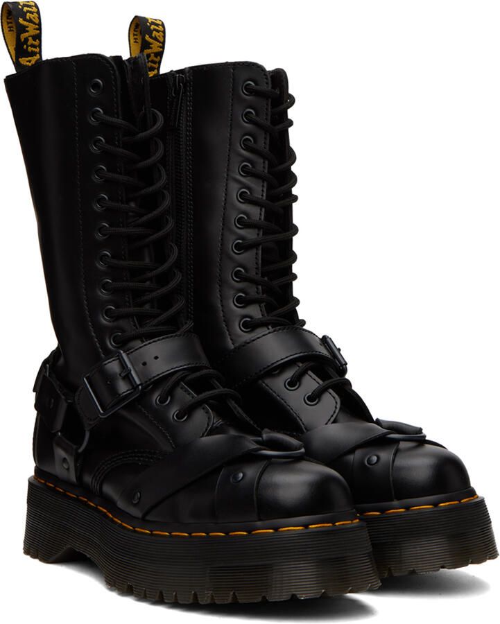 Dr. Martens Black 1914 Harness Platform Boots