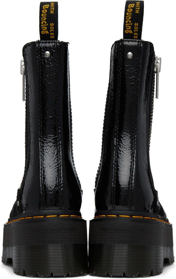 Dr. Martens Black 2976 Patent Boots - Picture 3