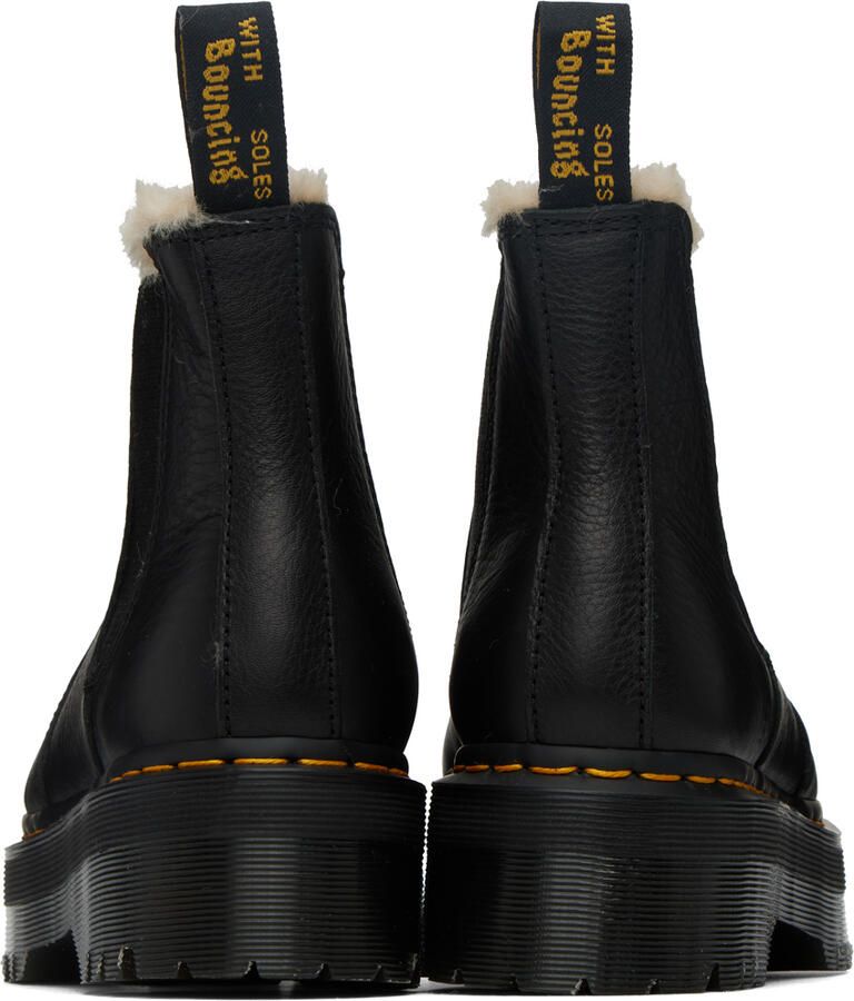 Dr. Martens Faux-Fur Lined Platform 2976 Chelsea Boots