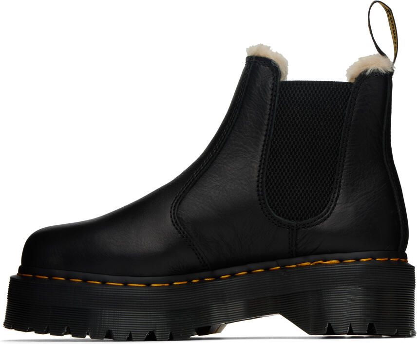 Dr. Martens Faux-Fur Lined Platform 2976 Chelsea Boots - Picture 3