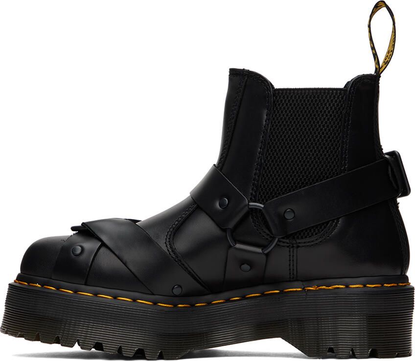 Dr. Martens Black 2976 Quad Harness Chelsea Boots - Picture 3