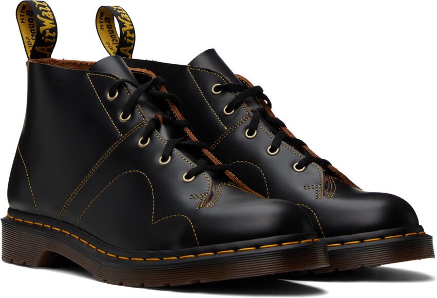 Dr. Martens Black Church Boots - Picture 3