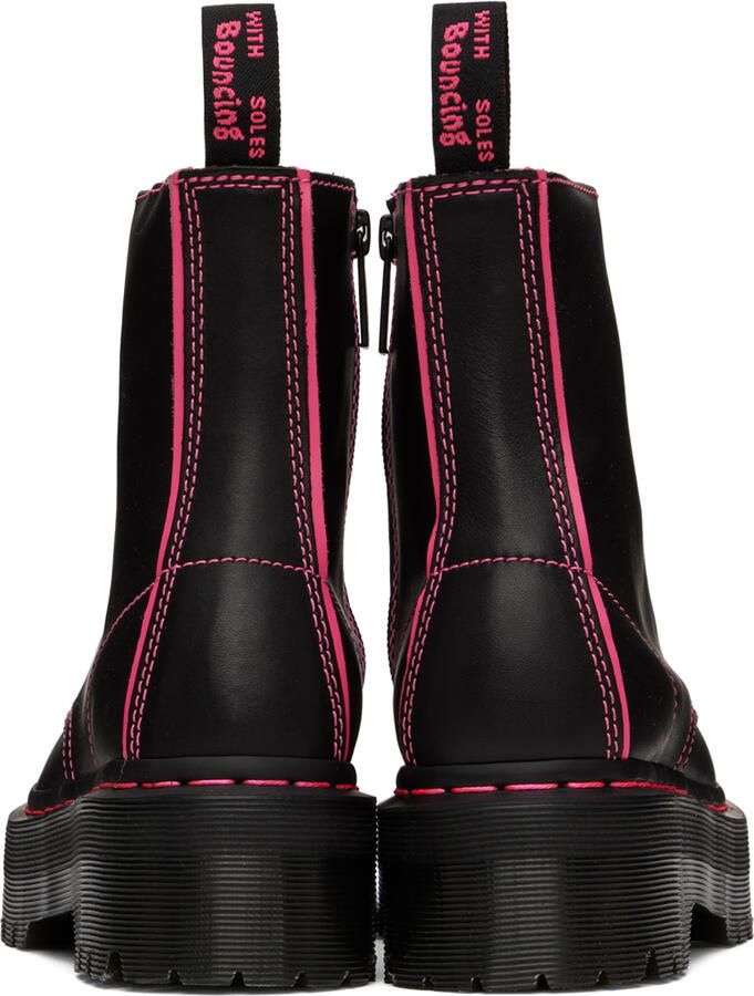 Dr. Martens Black Jadon II Neon Star Boots - Picture 3