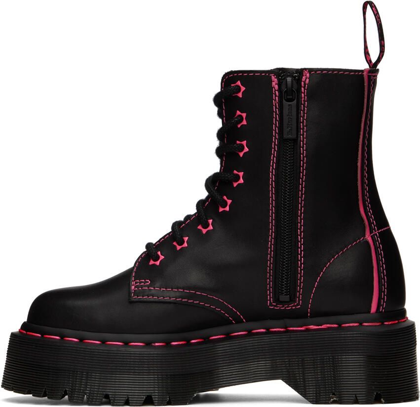 Dr. Martens Black Jadon II Neon Star Boots