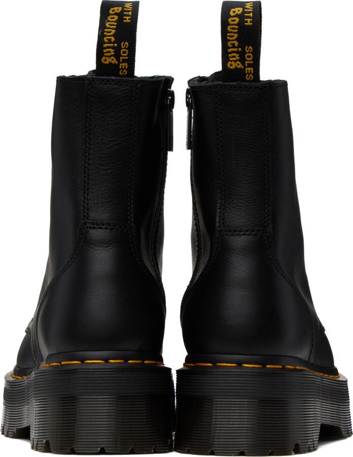 Dr. Martens Black Leather Jadon Pisa Platform Boots - Picture 4