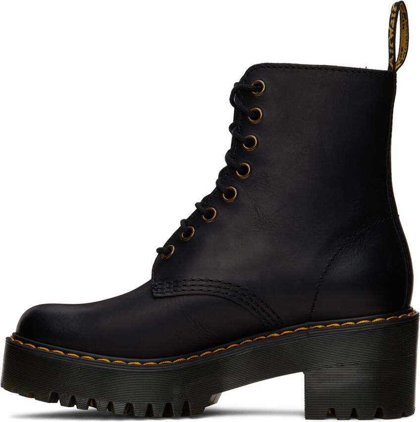 Dr. Martens Black Shriver Hi Ankle Boots - Picture 2
