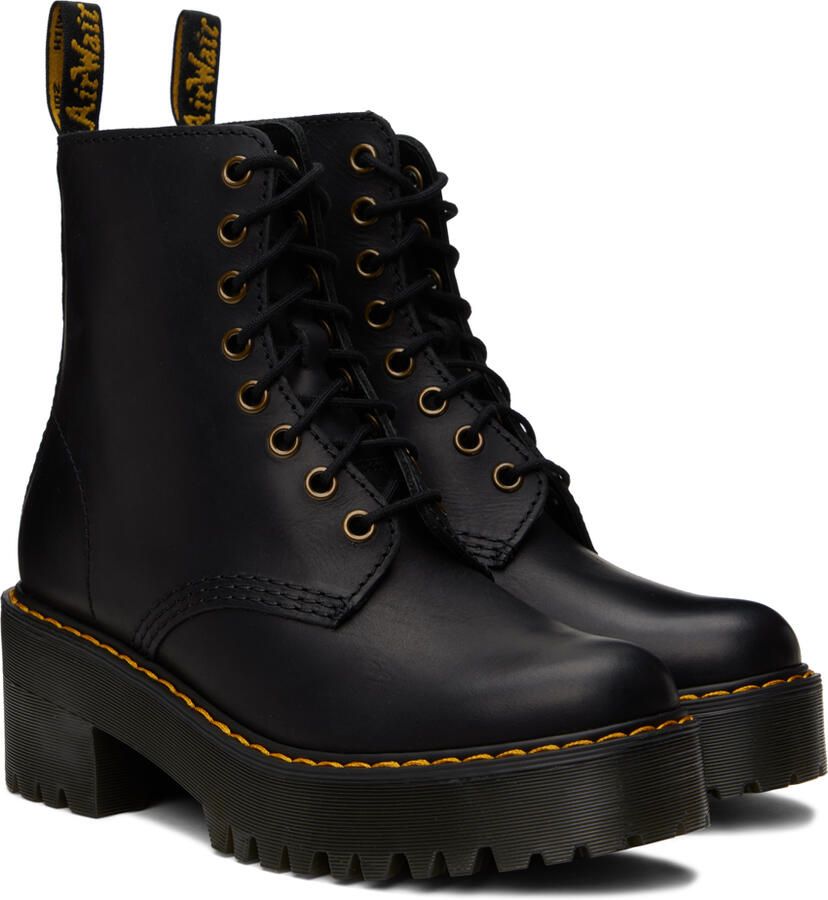 Dr. Martens Black Shriver Hi Ankle Boots