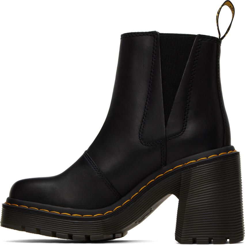 Dr. Martens Black Spence Flared Heel Chelsea Boots - Picture 2