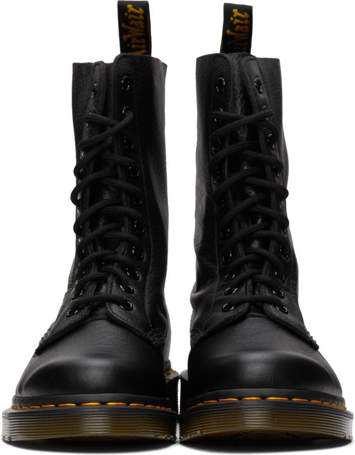 Dr. Martens Black Virginia Mid-Calf Boots - Picture 2