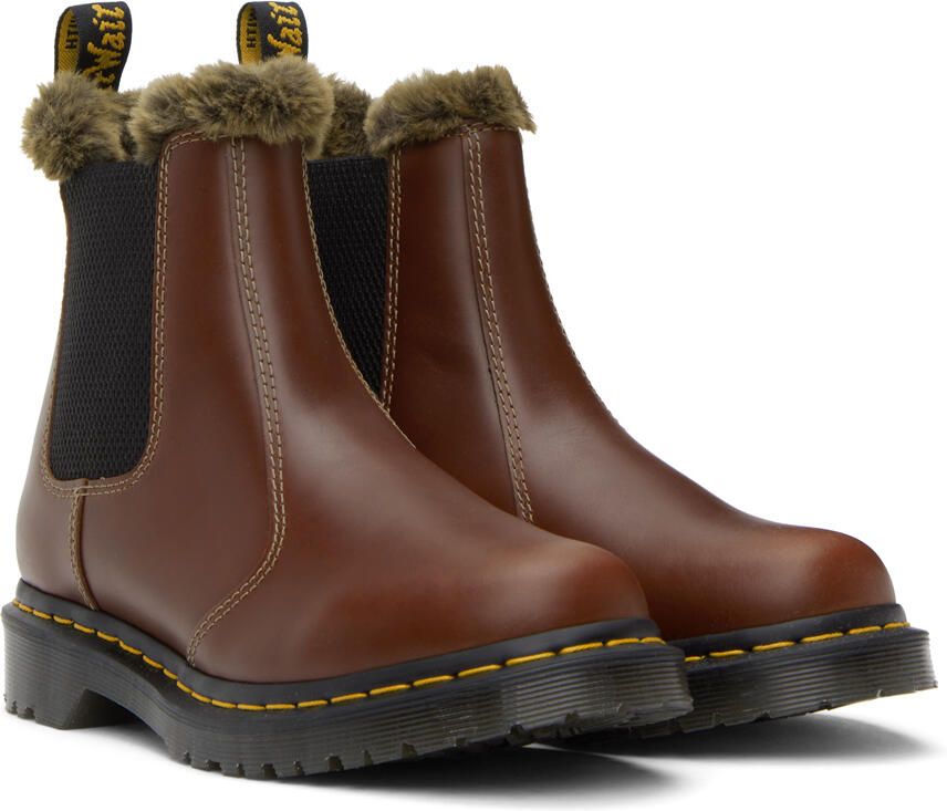 Dr. Martens Brown 2976 Leonore Boots - Picture 2