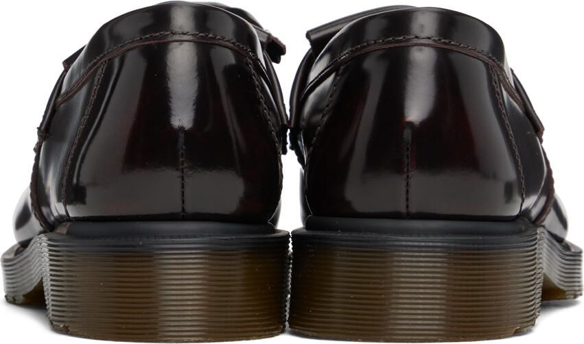 Dr. Martens Burgundy Adrian Snaffle Smooth Kiltie Loafers