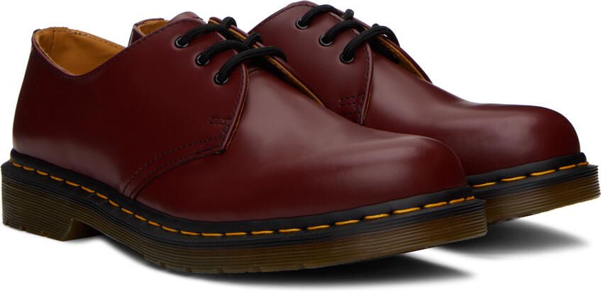 Dr. Martens Red 1461 Smooth Leather Derbys - Picture 2