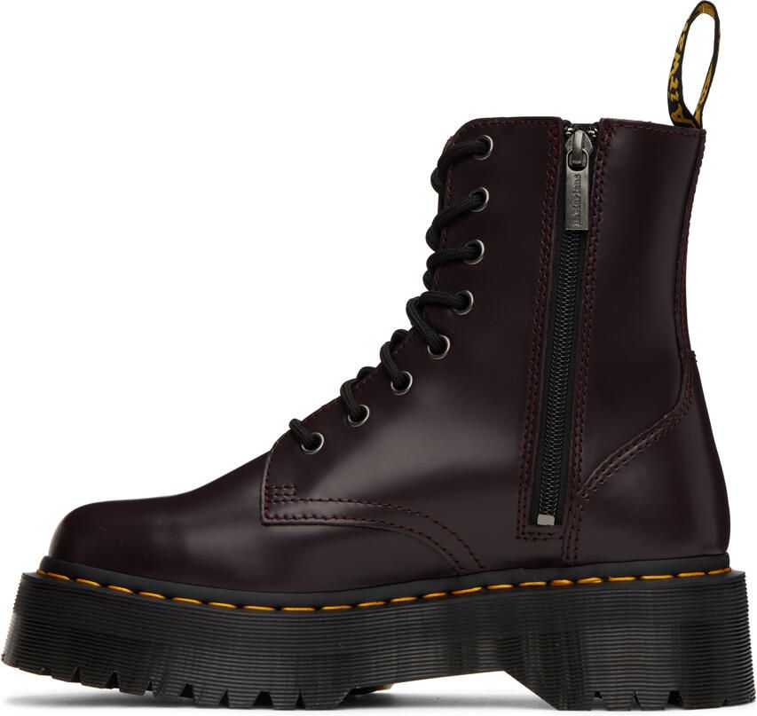 Dr. Martens Burgundy Jadon Boots - Picture 2