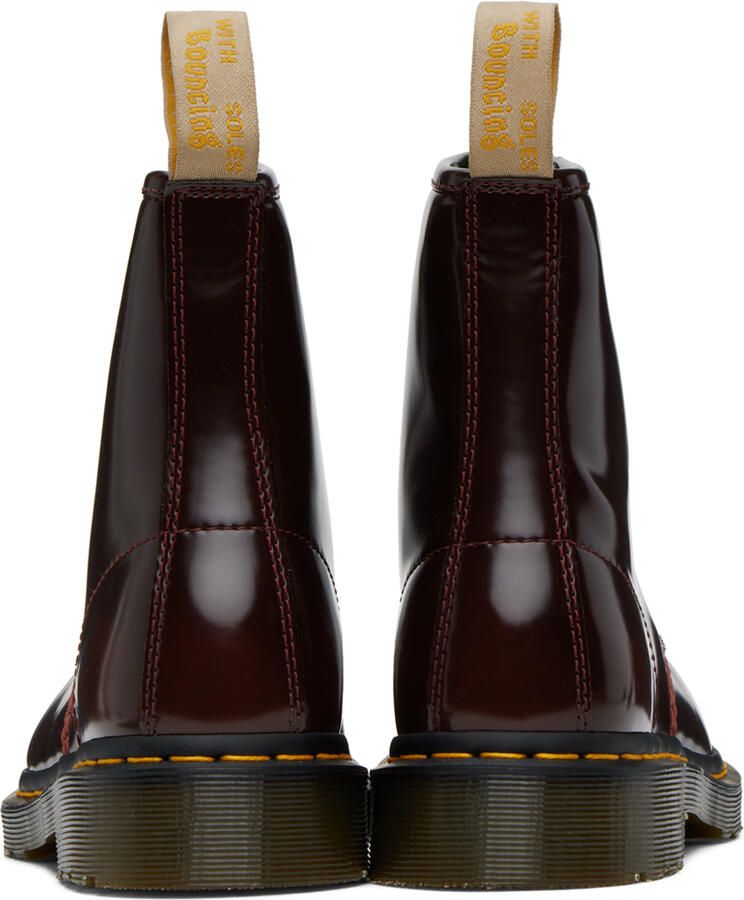 Dr. Martens Burgundy Vegan 1460 Ankle Boots