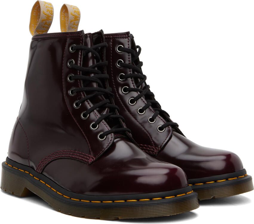 Dr. Martens Burgundy Vegan 1460 Ankle Boots - Picture 4