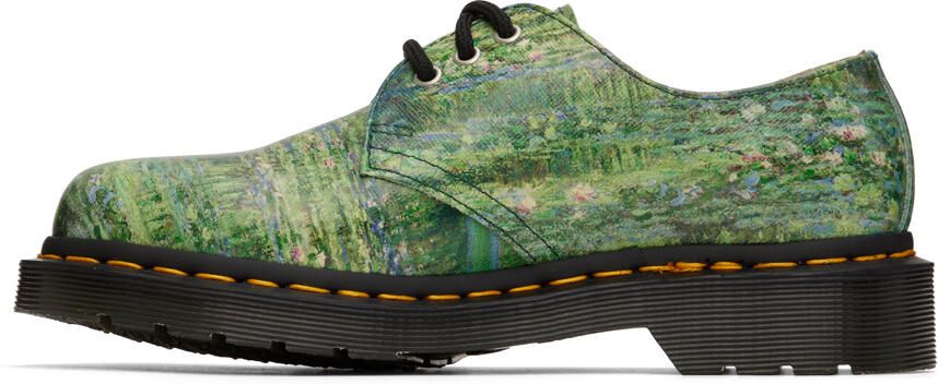 Dr. Martens Green The National Gallery Edition Monet 1461 Oxfords - Picture 3