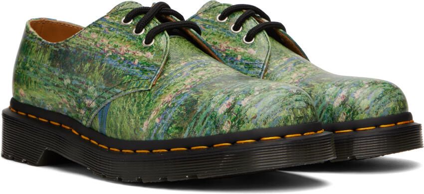 Dr. Martens Green The National Gallery Edition Monet 1461 Oxfords - Picture 2