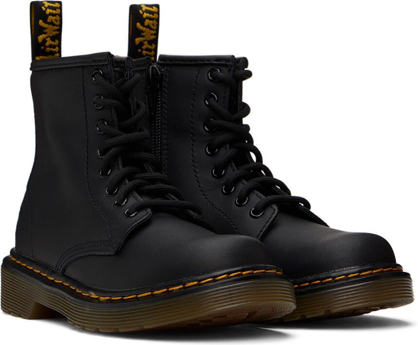 Dr. Martens Kids Black 1460 Softy Big Kids Boots - Picture 2