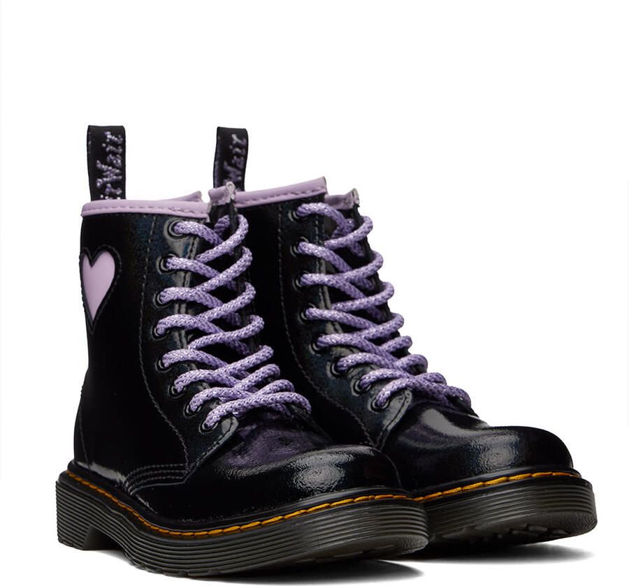 Dr. Martens Kids Black 1460 Big Kids Boots - Picture 2