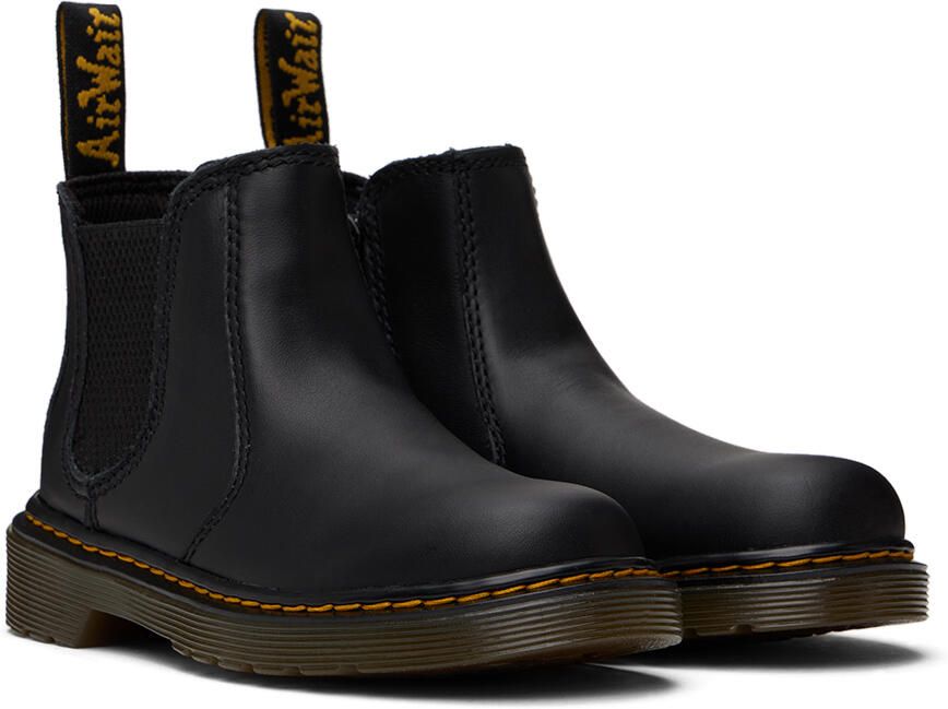 Dr. Martens Kids Black 2976 Big Kids Chelsea Boots - Picture 2