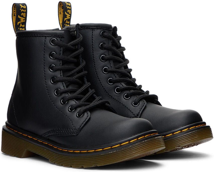 Dr. Martens Kids Black Softy T 1460 Big Kids Boots - Picture 2