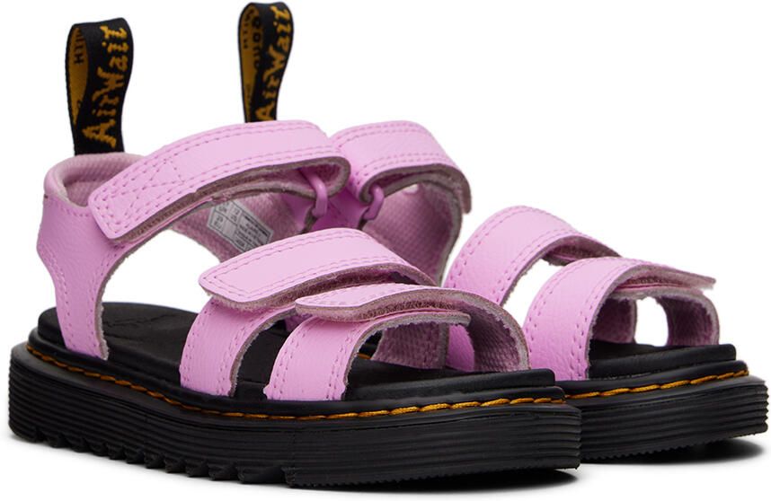 Dr. Martens Kids Pink Klaire Big Kids Sandals - Picture 2